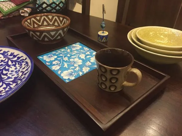 Blue pottery