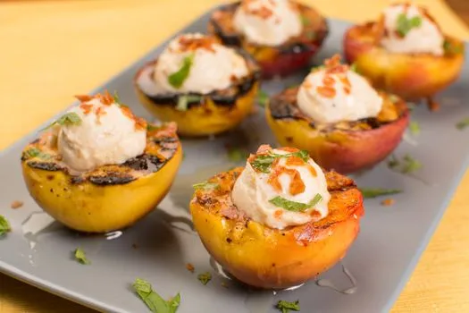 Peach dishes