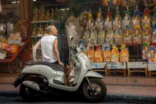 Rented scooter