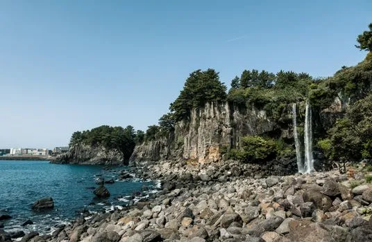 Cheonjiyeon and Jeongbang falls