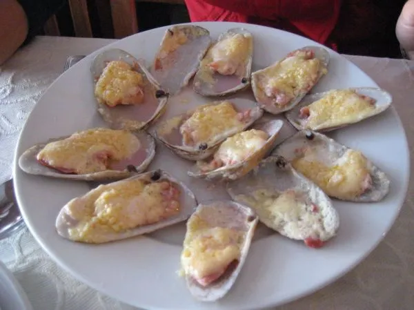 Machas a la parmesana