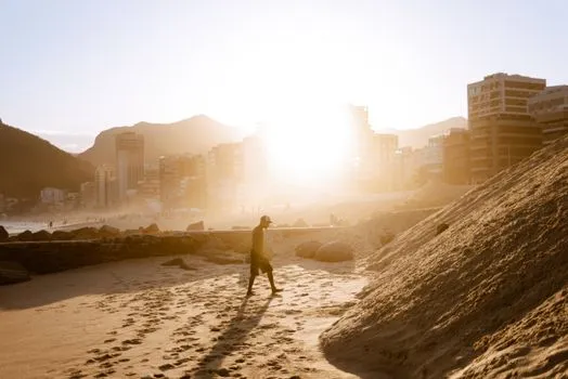 Walking the beachfront