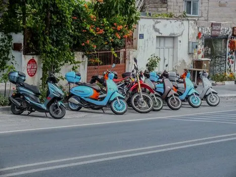 Rented scooter