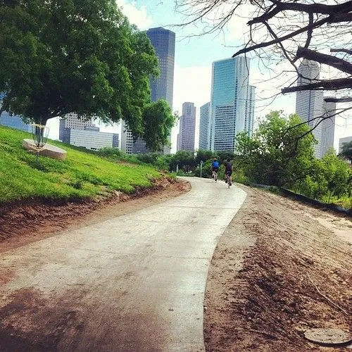 Cycling on the bayou trails