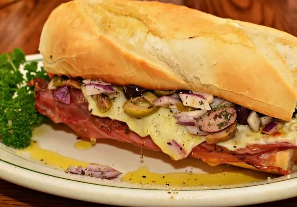 Mortadella sandwich