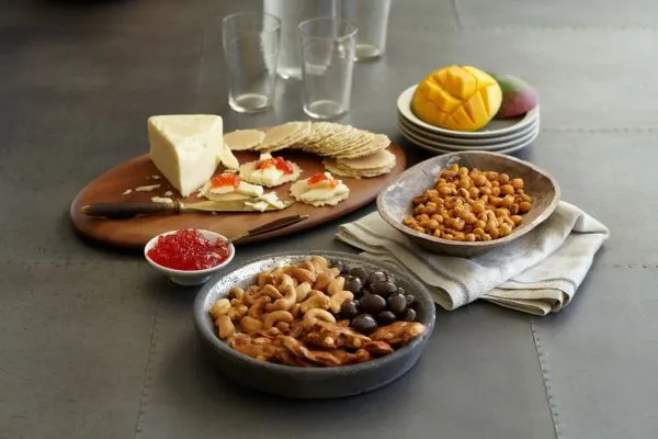 Corn and peanut snacks