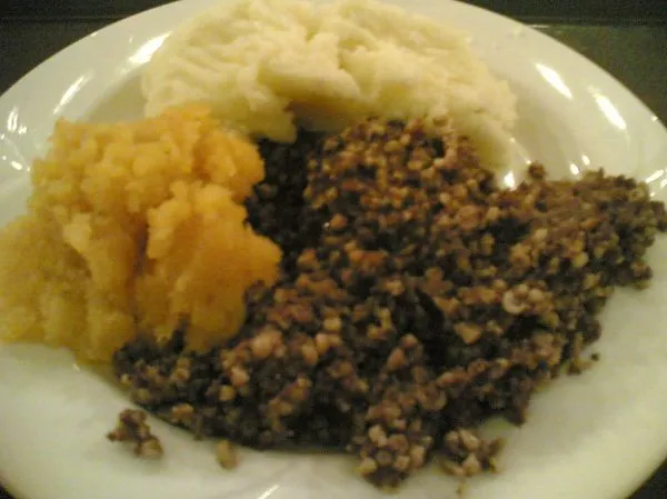 Haggis, neeps and tatties