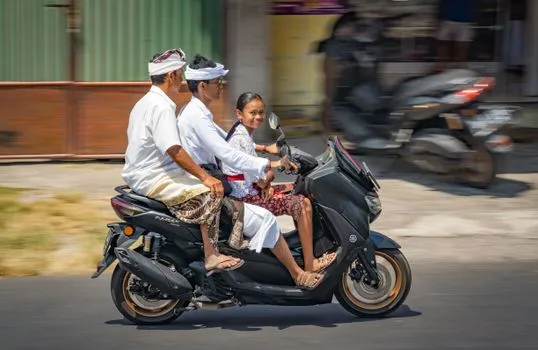 Rented scooter
