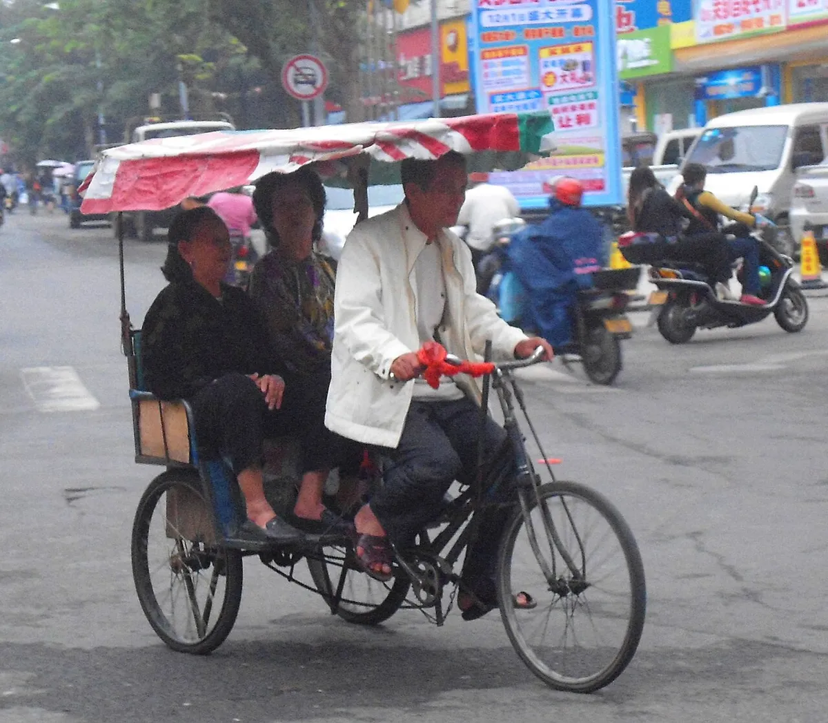 Electric and cycle rickshaw