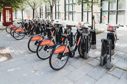Santander Cycles and walking