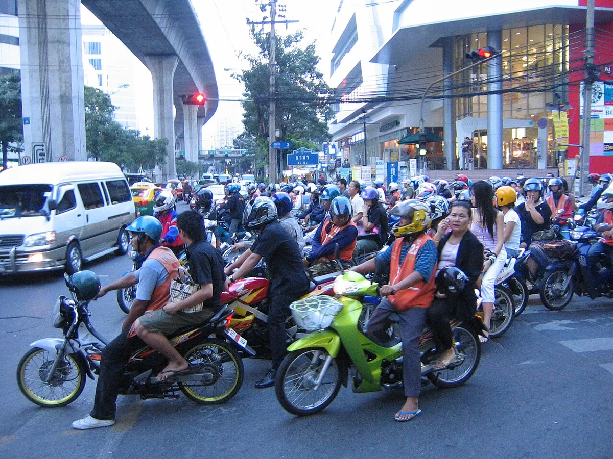 Ojek (motorbike taxi)