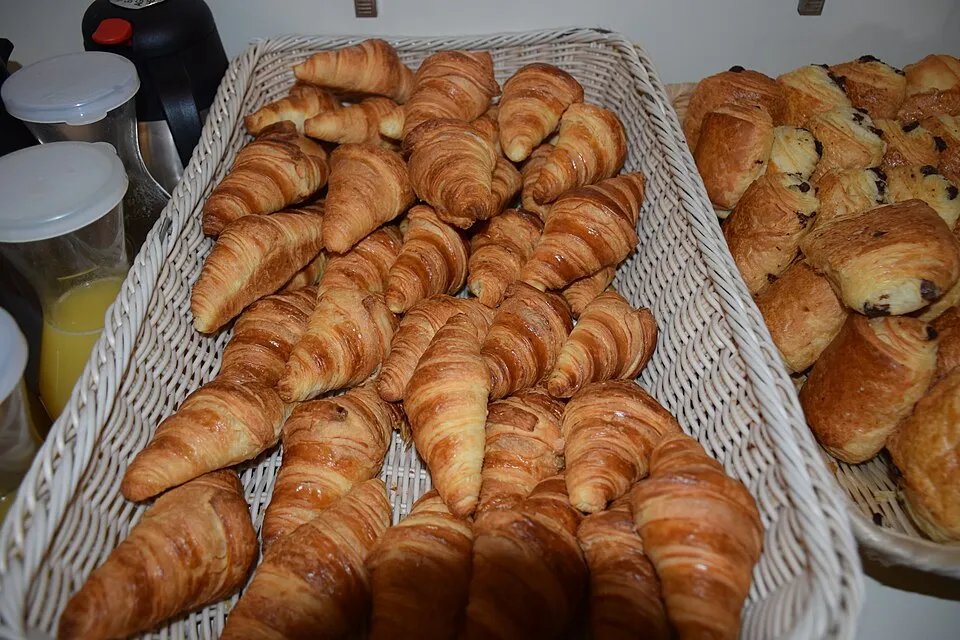 Croissant and pain au chocolat